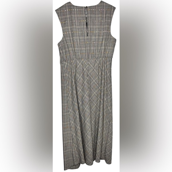 Anthropologie Maeve Reese Plaid Midi Dress NWT Women’s 14 - Picture 11 of 13